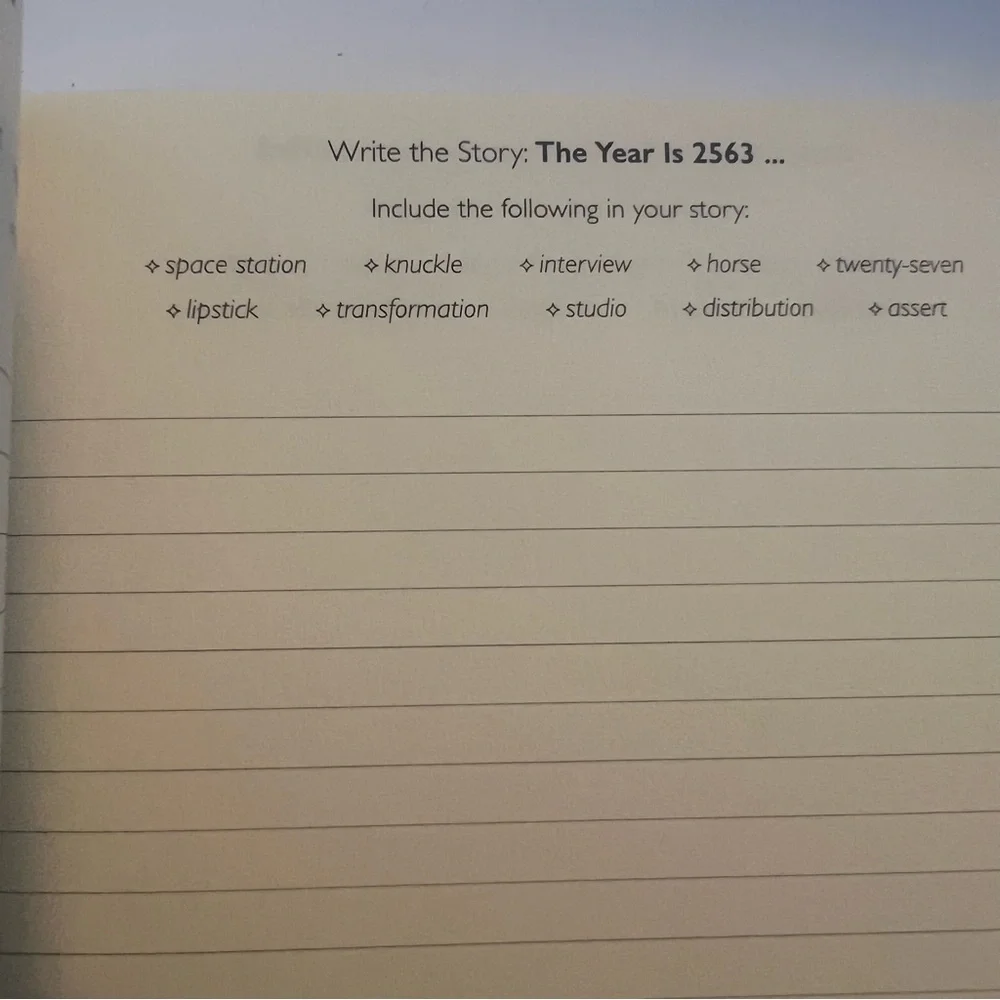 Piccadilly Write The Story NWT Writing Prompt Journal